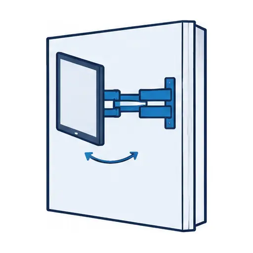 Schematic: Full-motion (articulating) mount
