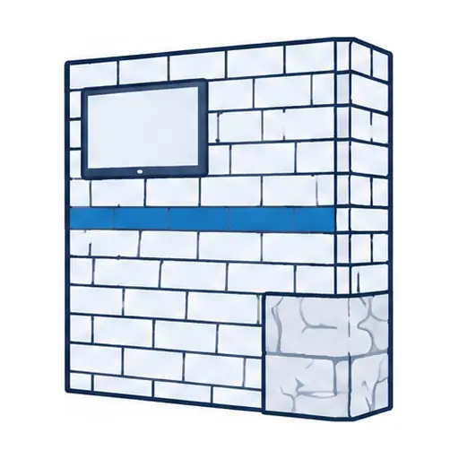 Schematic: Brick, stone or ledger stone (fireplace and feature walls)