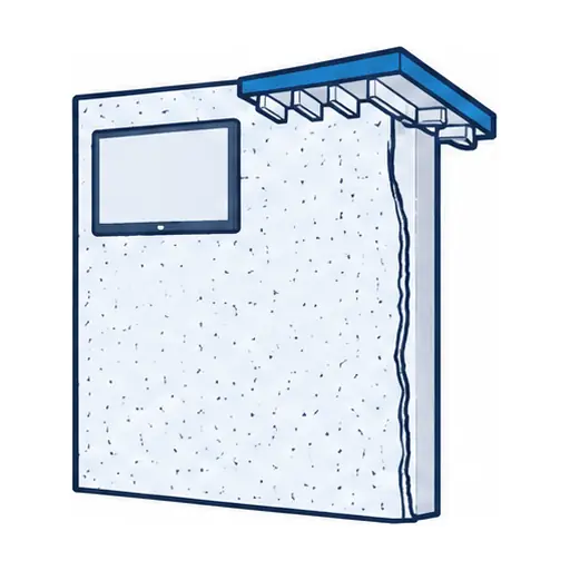 Schematic: Stucco patio or exterior wall