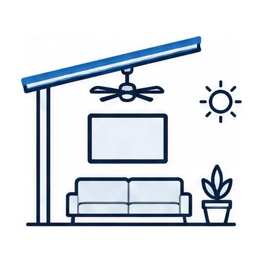 Schematic icon: Outdoor Patio TV Mounting